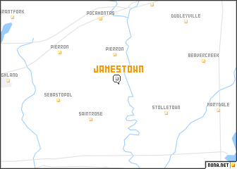 map of Jamestown