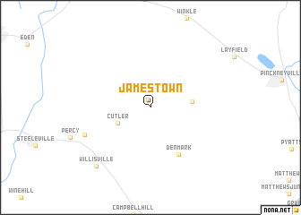 map of Jamestown