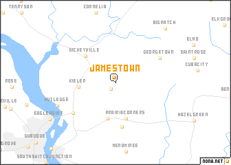 map of Jamestown