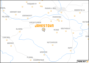 map of Jamestown