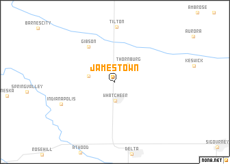 map of Jamestown