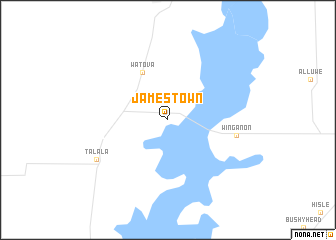 map of Jamestown