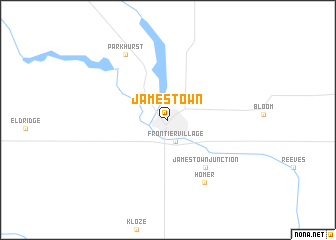 map of Jamestown