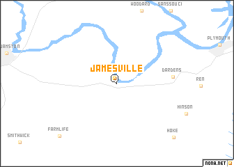 map of Jamesville
