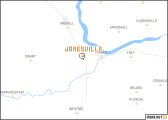 map of Jamesville