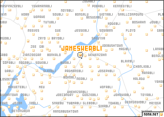 map of James Weabli