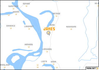 map of James