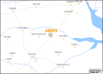 map of James