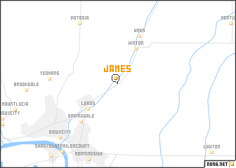 map of James