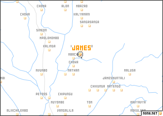 map of James