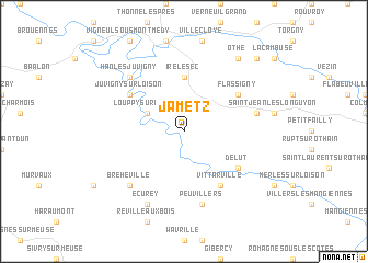 map of Jametz