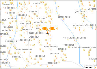 map of Jāmewāla