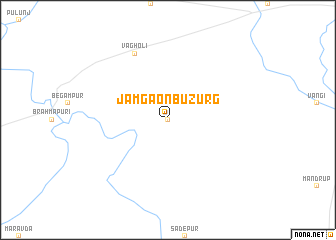 map of Jāmgaon Buzurg