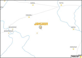 map of Jāmgaon