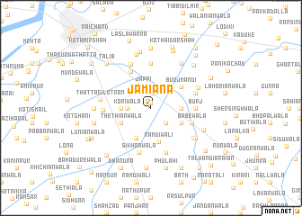 map of Jamiāna