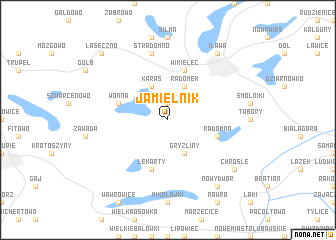 map of Jamielnik