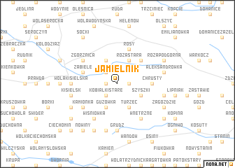 map of Jamielnik