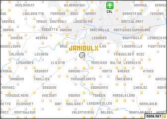 map of Jamioulx