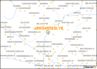 map of Jāmīshān-e ‘Olyā