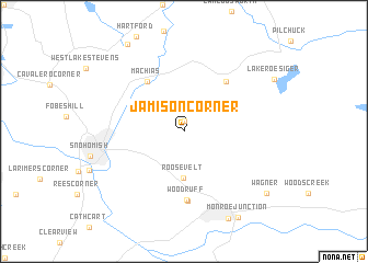 map of Jamison Corner
