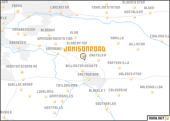 map of Jamison Road