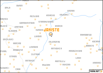 map of Jamište