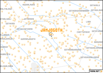 map of Jām jo Goth