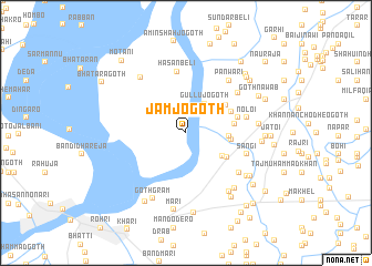 map of Jām jo Goth