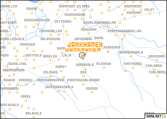 map of Jāmkhāneh