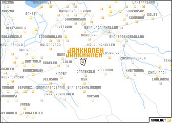 map of Jām Khāneh