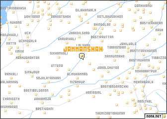 map of Jamman Shāh