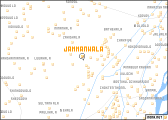 map of Jammānwāla