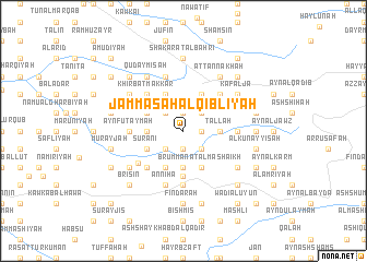 map of Jammāsah al Qiblīyah