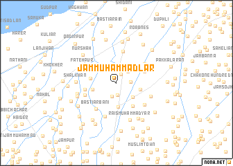 map of Jām Muhammad Lār