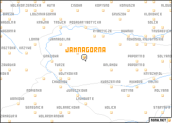 map of Jamna Górna