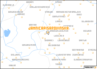 map of Jamnica Pisarovinska