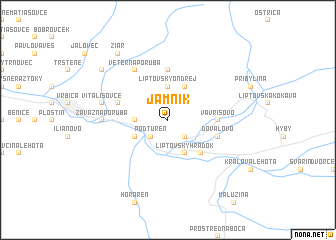 map of Jamník