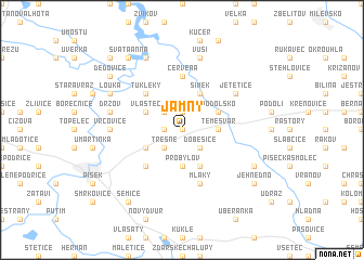 map of Jamný