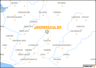 map of Jampang-kulon