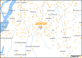 map of Jāmpur