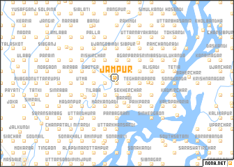 map of Jāmpur