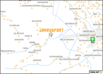 map of Jamrūd Fort