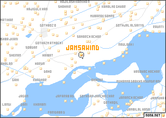 map of Jām Sāwind
