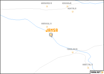 map of Jämsä