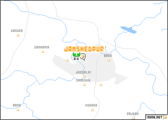 map of Jamshedpur