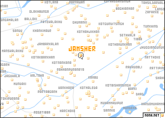 map of Jamsher