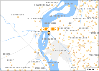 map of Jām Shoro