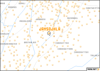 map of Jām Sojhla