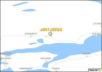 map of Jamtjorda