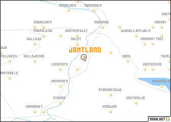 map of Jämtland
